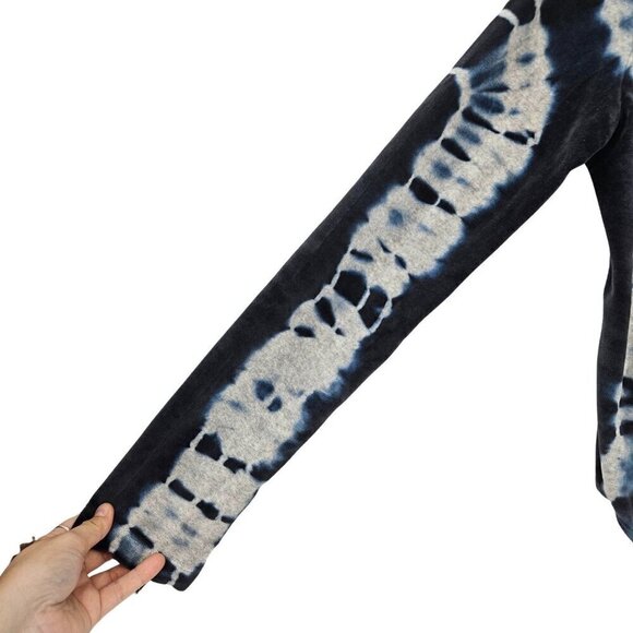 All Saints Raffi Velvet Tie Dye Bodysuit Blue Women's Size 10 NEW Boho Hippie - Picture 8 of 15